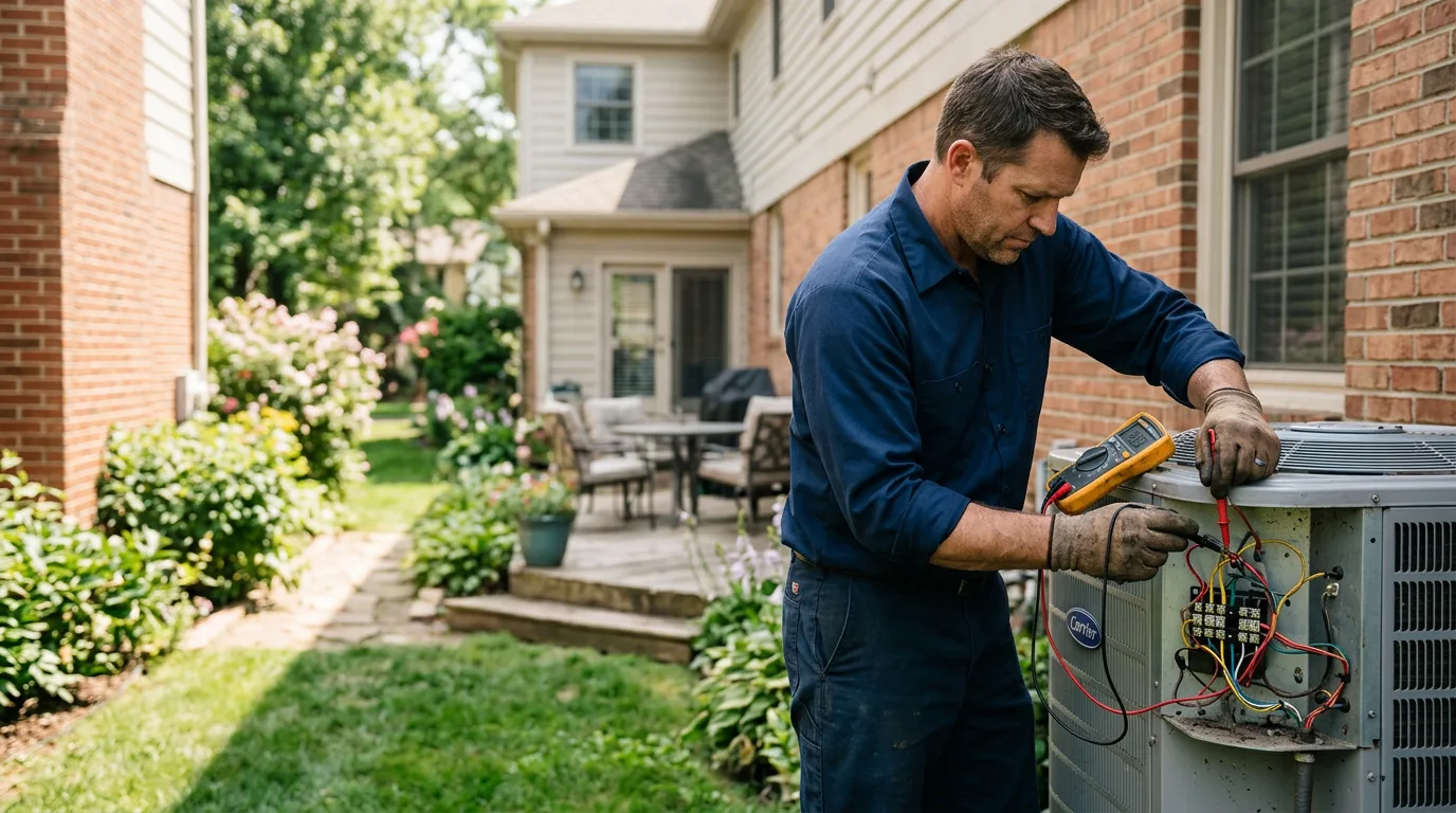 HVAC technician working near Marshall, WA